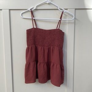 Papercrane Mauve Peplum Top